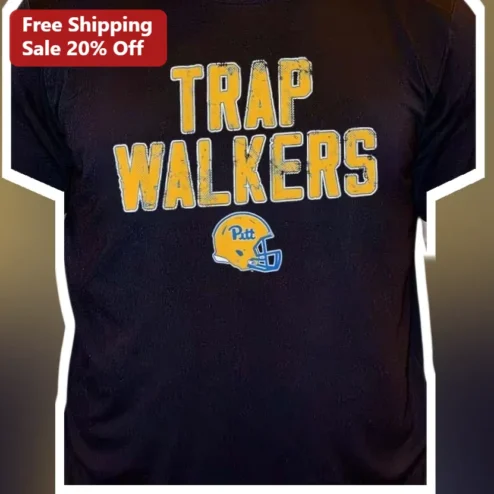 TRAP WALKERS Tee Pitt Football University of Vintage Distressed Graphic Shirt for Men Women Alumni Fan Gear