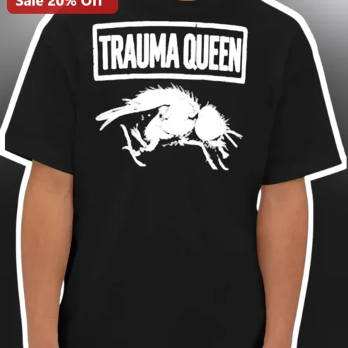 Trauma Queen Graphic Tee Dark Humor Punk Streetwear Shirt