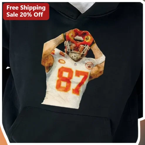 Travis Kelce Hoodie Kansas City Chiefs 87 Football Fan Merch Gift for Men Women