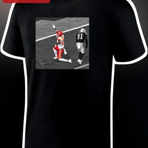 Travis Kelce Touchdown Celebration Graphic Tee Kansas City Chiefs NFL Fan Apparel