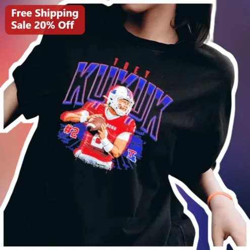 Trey Kukuk LA Tech Football Fan Tee