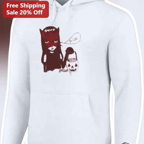 Trick Emily The Strange Halloween Hoodie Spooky Cute Goth Alternative Pullover