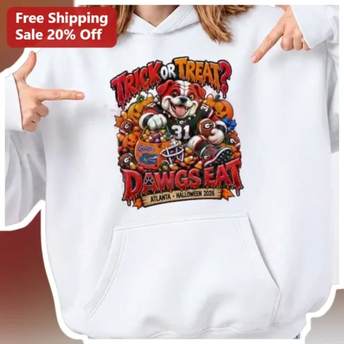 Trick or Treat Dawgs Eat Atlanta Halloween 2026 Georgia Bulldogs Hoodie