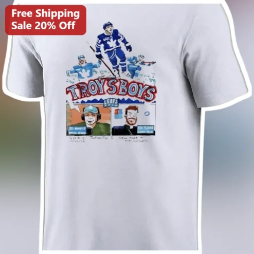 Troy's Boys Leafs Talk Tee Toronto Maple Leafs NHL Fan Graphic Shirt available at our Chicago, Illinois warehouse