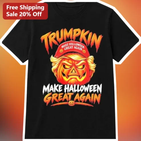 Trumpkin Make Halloween Great Again Donald Trump Pumpkin Graphic Tee