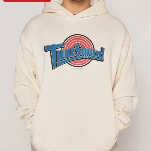 TuneSquad Hoodie Retro Music Lover Graphic Sweatshirt for Men Women Unisex Vintage Audio Gift on a hanger, ready to ship from Chicago, Illinois