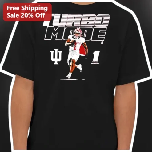 Turbo Mode Indiana Hoosiers Football Tee Tyson Richardson College Fan Gear