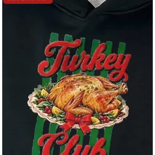 Turkey Club Tee Funny Thanksgiving Shirt Vintage Holiday Party Gift