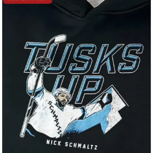 TUSKS UP Hoodie Arizona Coyotes Nick Schmaltz Hockey Fan Gift