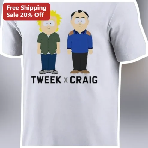TWEEX x CRAIG Tee South Park Tweek and Craig Graphic Shirt Fan Art Apparel