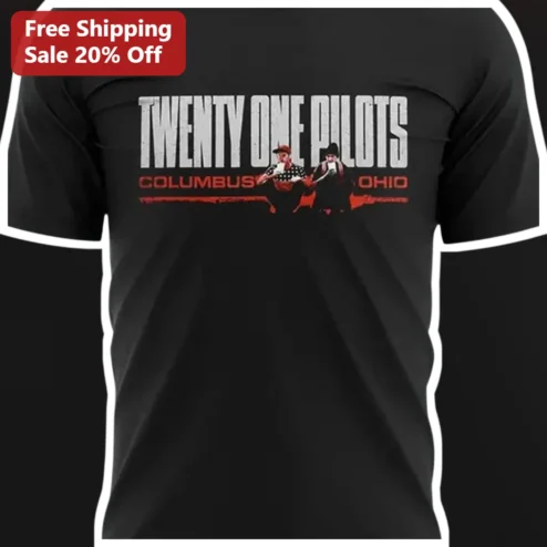 Twenty One Pilots Columbus Ohio Vintage Band Merch Graphic Tee for Men Women