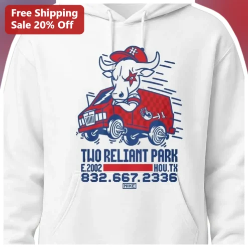 Two Reliant Park E.2002 Houston Astros Bull Truck Hoodie