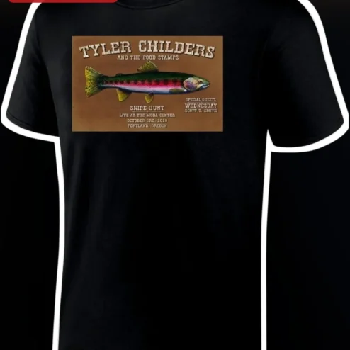 Tyler Childers and the Food Stamps Tee Vintage Concert Poster Graphic Shirt Country Music Merch