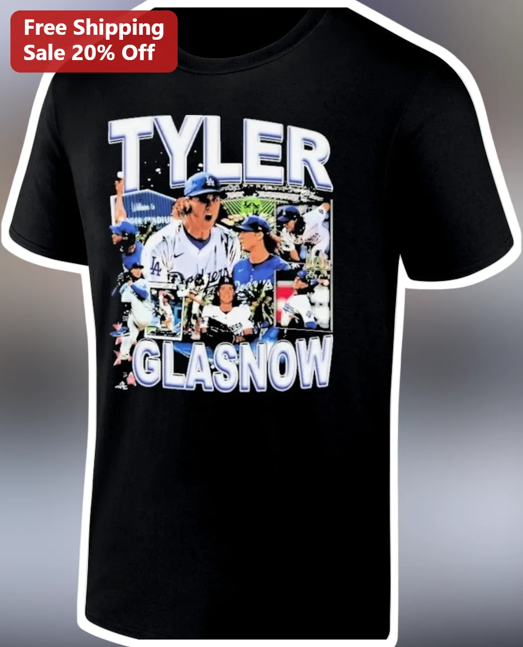 Tyler Glasnow Dodgers #31 Baseball Pitcher Graphic Tee for Men Women