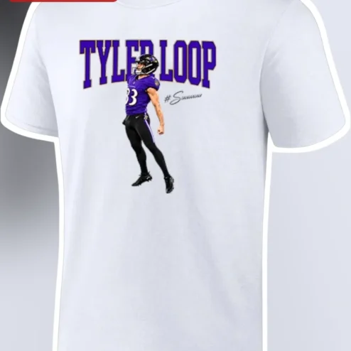 Tyler Loop Baltimore Ravens NFL Fan Gear Tee