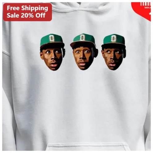 Tyler, the Creator Hoodie Pixel Art Faces Pullover Streetwear Merch