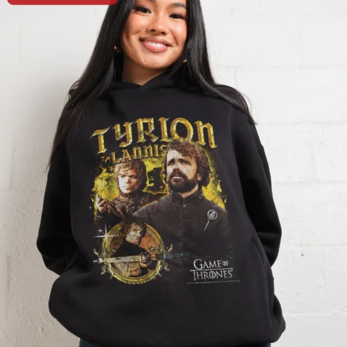 Tyrion Lannister Game of Thrones Hoodie The Imp Vintage Distressed Graphic Pullover