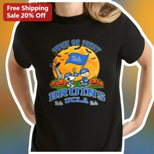 UCLA Bruins Trick or Treat Snoopy Halloween Tee