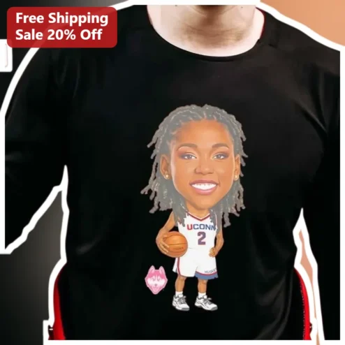 UCONN Azzi Fudd Basketball Fan Art Graphic Tee UConn Huskies Women's Apparel Gift