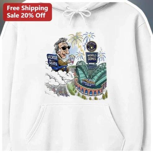 UECKER SEATS World Series Bob Uecker Milwaukee Brewers Hoodie