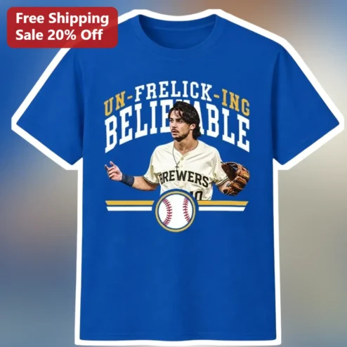 UN-FRELICK-ING BELIEVABLE Garrett Mitchell Milwaukee Brewers Tee