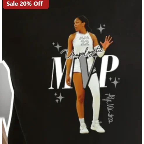 Unapologetic MVP Tee A'ja Wilson WNBA Las Vegas Aces Basketball Fan Gift