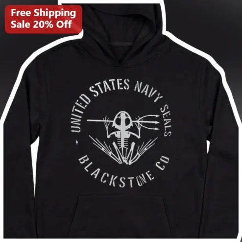 United States Navy Seals Blackstone Co Hoodie Vintage Tactical Military Special Forces Apparel