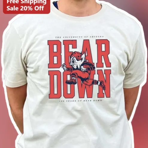 University of Arizona Bear Down Years Vintage Wildcat Graphic Tee