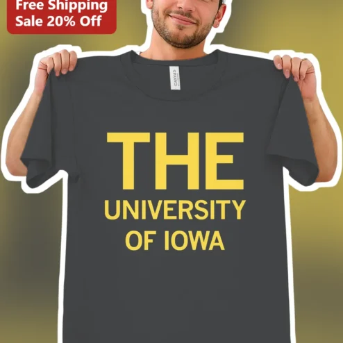 University of Iowa Hawkeyes Tee Collegiate Apparel Gift for Students Alumni