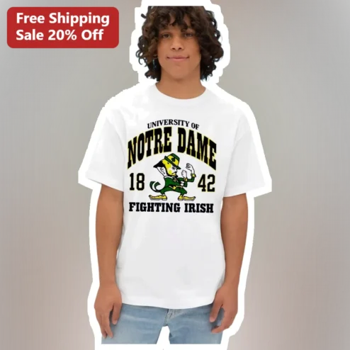 University of Notre Dame Fighting Irish Vintage Leprechaun Mascot Tee