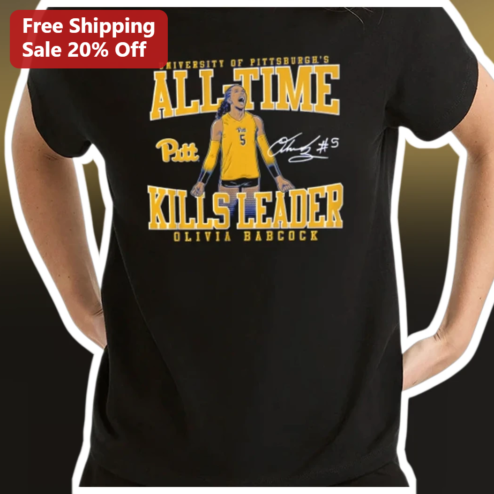 University of All-Time Kills Leader Olivia Babcock Signature Tee