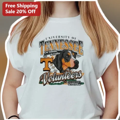 University of Tennessee Volunteers Tee Smokey Bluetick Coonhound Mascot Game Day Shirt