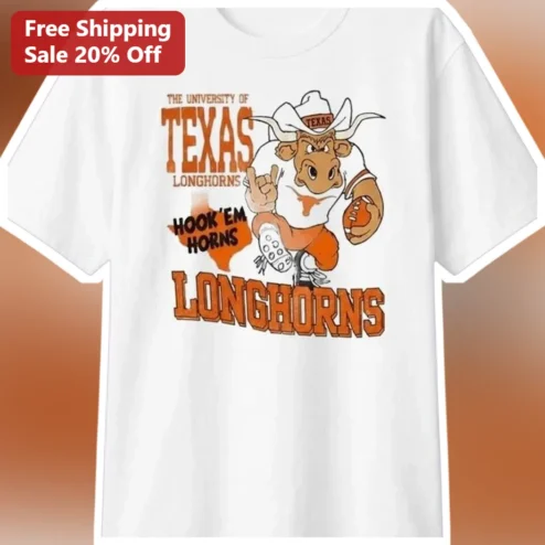 University of Texas Longhorns Hook Em Horns Graphic Tee
