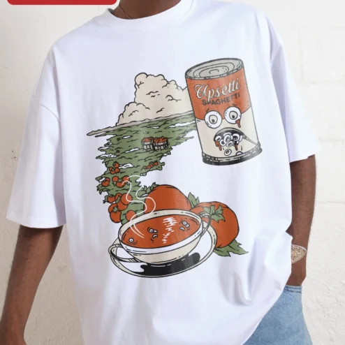 Upsetti Spaghetti Funny Pasta Graphic Tee Italian Food Lover Gift Shirt
