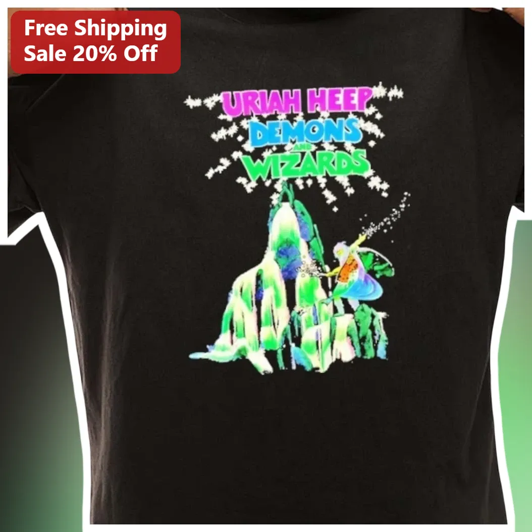 Uriah Heep Demons and Wizards Tee Classic Rock Album Art Vintage Band Shirt Gift for Men Women