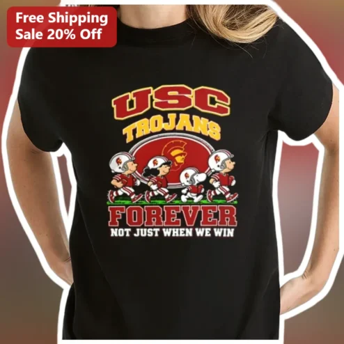 USC Trojans Forever Not Just When We Win Snoopy Tee Vintage College Football Fan Apparel