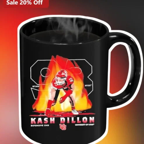 Utah Utes Kash Dillon Football Mug University of Utah Personalized Coffee Cup Gift for College Fans Alumni