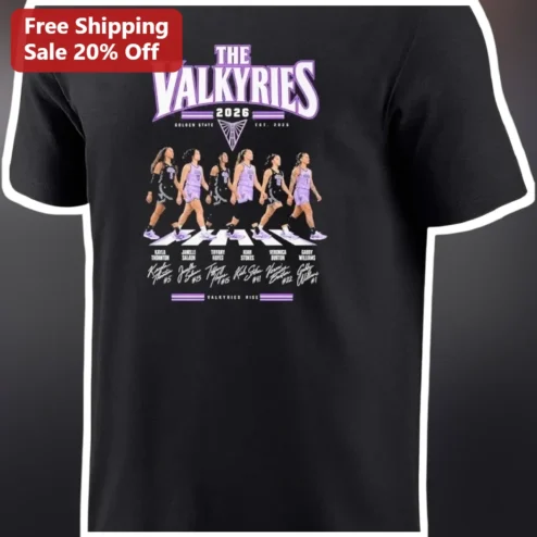 Valkyries Rise Golden State Tee Est. 2025 Abbey Road WNBA Fan Shirt