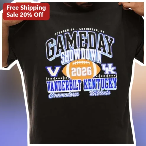 Vanderbilt Kentucky Gameday Showdown Commodores Wildcats October 24 Lexington Tee