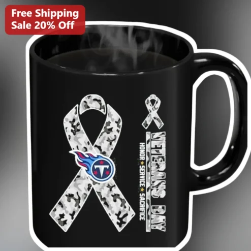 Veterans Day Honor Service Sacrifice Tennessee Titans Mug