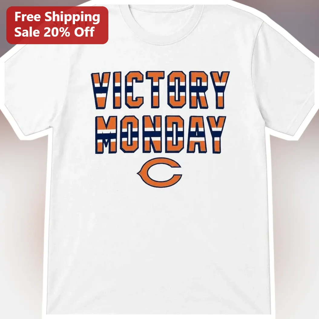 Victory Monday Chicago Bears Tee NFL Football Fan Shirt Game Day Apparel