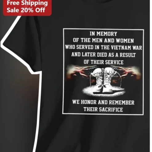 Vietnam War Memorial Tee In Memory Of Fallen Soldiers Veterans Day Gift