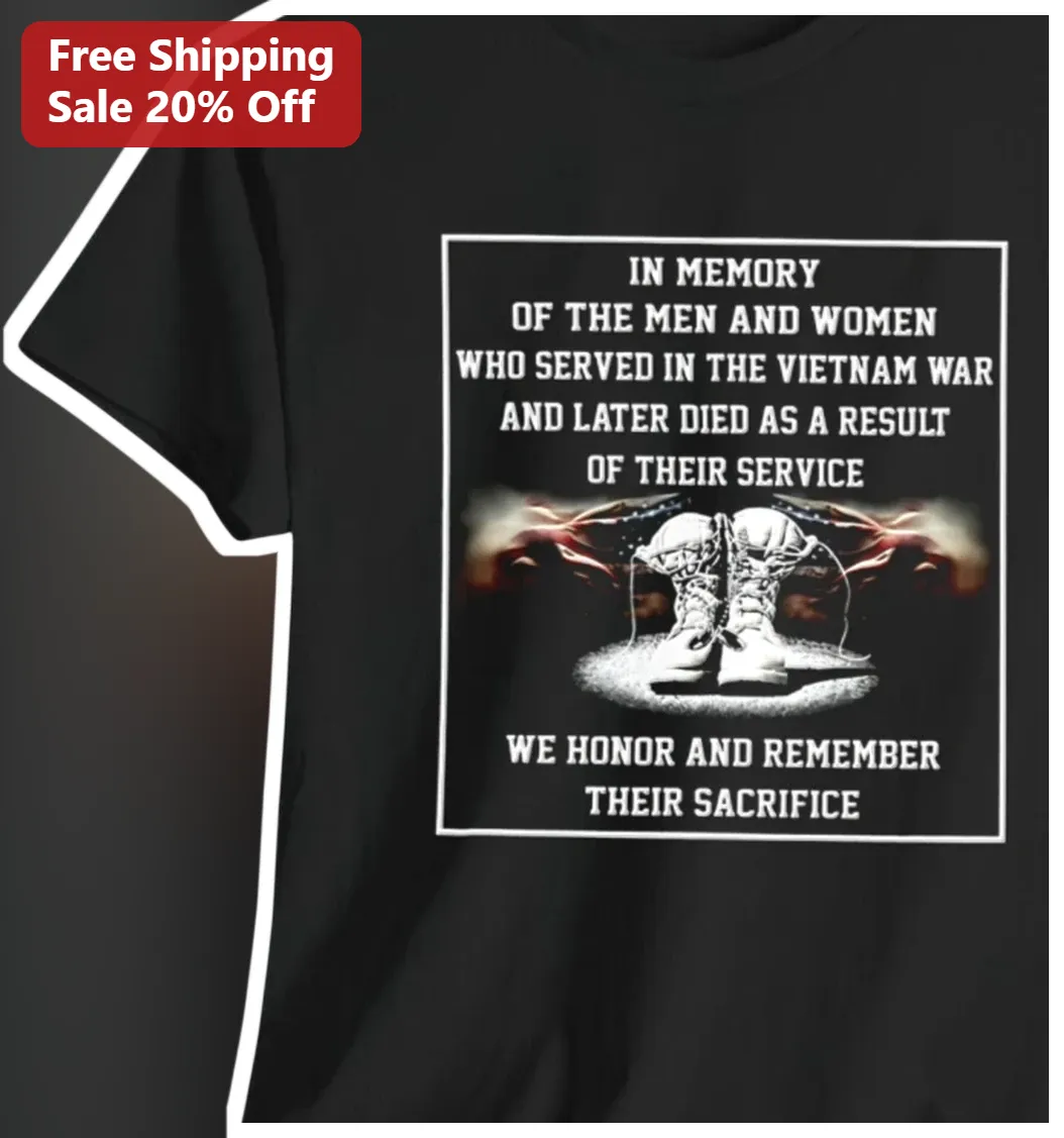 Vietnam War Memorial Tee In Memory Of Fallen Soldiers Veterans Day Gift