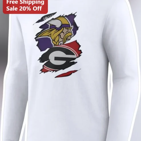 Vikings vs Packers Rivalry Long Sleeve Tee NFL Football Fan Gift