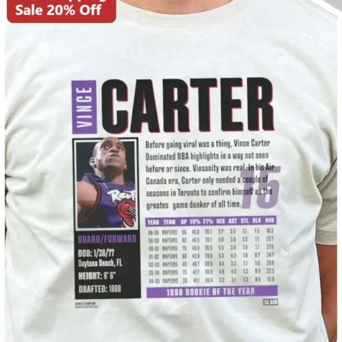 Vince Carter NBA Vintage Graphic Tee