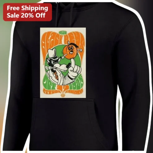 Vintage Cartoon Dog and Pumpkin Halloween Hoodie Retro Spooky Cute Apparel Gift