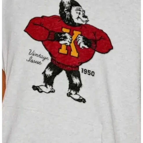 Vintage Issue Tee Retro Collegiate Gorilla Mascot Graphic T-Shirt for Men