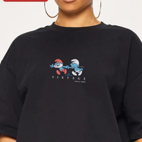 Vintage Since 1958 The Smurfs Retro Cartoon Graphic Tee Unisex 68th Birthday Gift