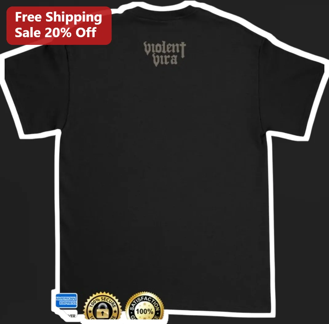 Violent Vira Tee Gothic Metal Band Merch Black T-Shirt for Men Women