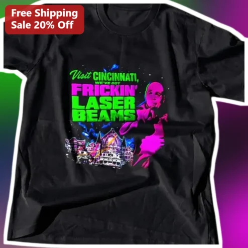 Visit Cincinnati We've Got Frickin' Laser Beams Lex Luthor Graphic Tee